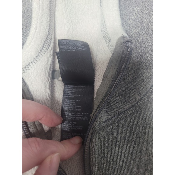 The North Face Gray Fleece Lined Hooded Jacket Womens XS - Picture 11 of 13